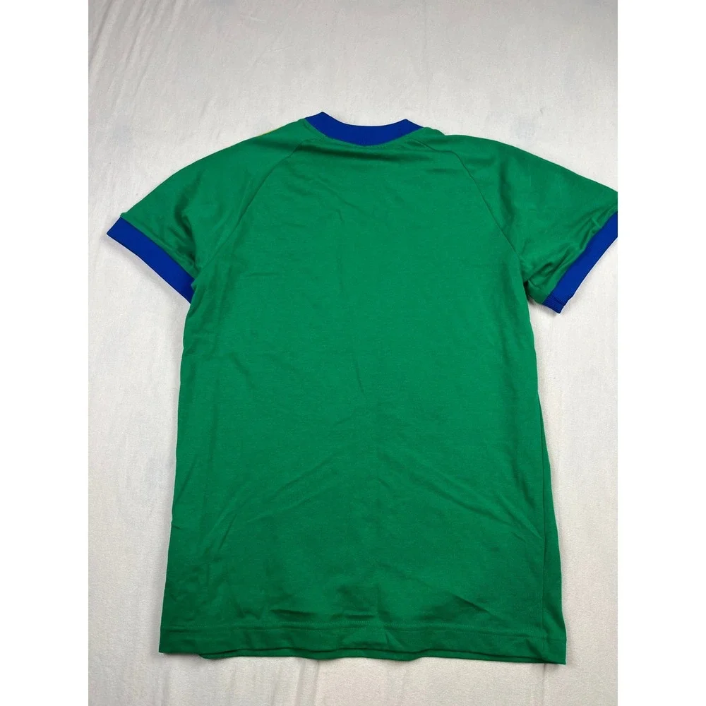 Adidas Originals Men Sportswear Fit Crew Neck Vintage Cali Tee Green Blue M